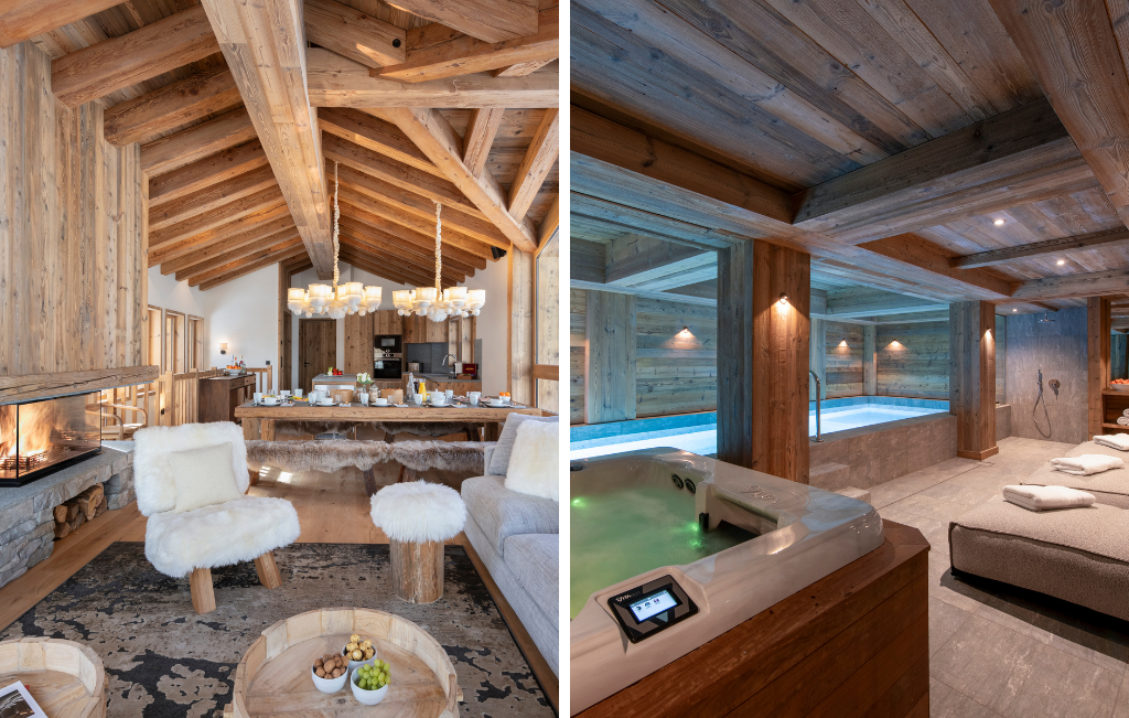 best luxury chalets with swimming pools