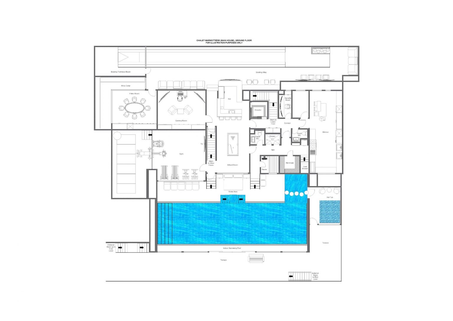 Ground floor (MARMOTTIÈRE - Main house)