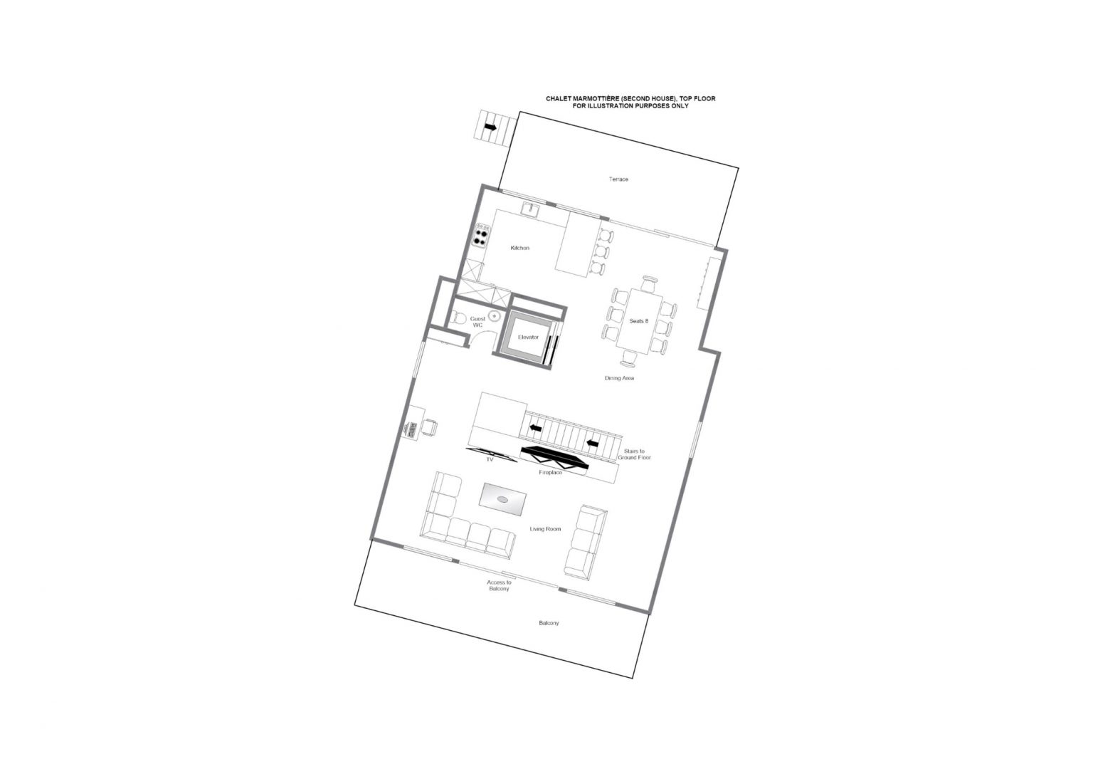 Top Floor (MARMOTTIÈRE - second house)